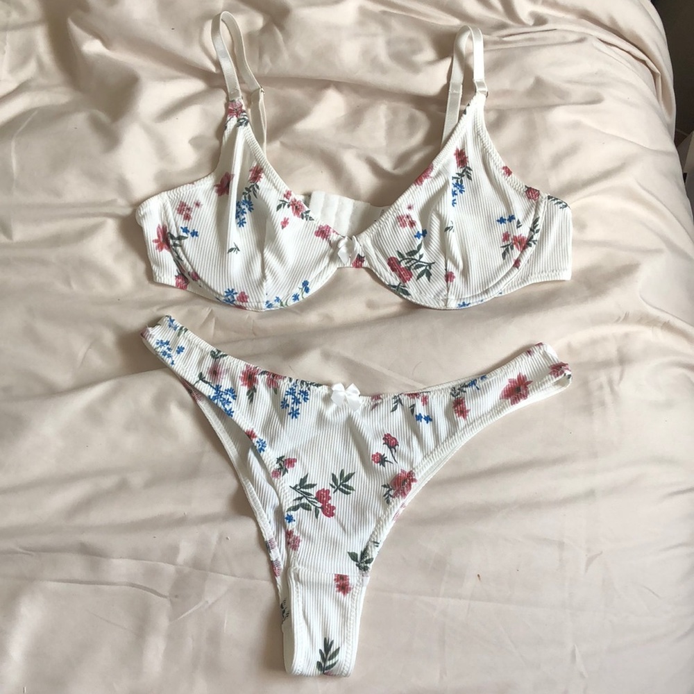 2 for $20 - Floral Lingerie Set
